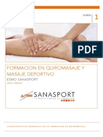 Formacion en Quiromasaje y Masaje Deportivo