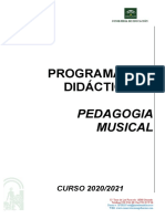 Pedagogia Musical 2020-2021