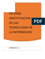 Evidencia 7.3 Informe Identificacion de Las Tecnologias de La Informacion