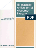 Barrenechea Ana Maria - El Espacio Critico en El Discurso Literario PDF