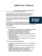 Ergonomía en El Trabajo PDF