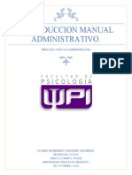 Introduccion Manual Administrativo.: Introduccion A La Administracion