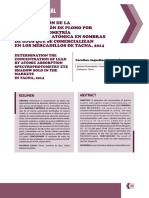 Determinación de La Concentracion de Plomo en Sombras de Ojos