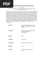 Aspects of Nonverbal Communication - Dan