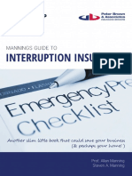 Guide To Interruption Insurance