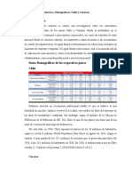 Aspectos Económicos y Demográficos, Chile y Curazao.
