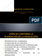 Planeación y Programación de La Producción