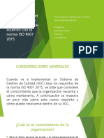 Gestion Del Conocimiento ISO 9001