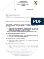 Solicitud información gestión riesgo Suesca