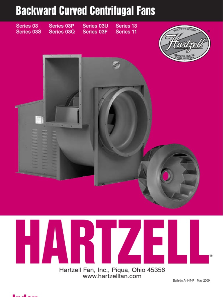 Hartzell Fan Catalog Mechanical Engineering Gas Technologies