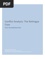 Conflict Analysis: The Rohingya Case: Policy Recommendations