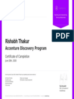 Rishabh Thakur: Accenture Discovery Program