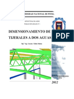 Dimensionamiento de Tijerales A Dos Aguas PDF
