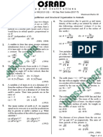 CBSE Grade XII (2020-21) - 40 Day Test Series (D07-T) Graviatation, Equilibrium and Structural Organisation in Animals