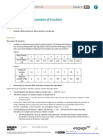 Lesson 4: More Examples of Functions: Student Outcomes