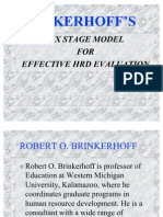 Brinkerhoff Training Evaluation Model