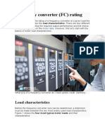 Frequency Converter (FC) Rating: Load Characteristics