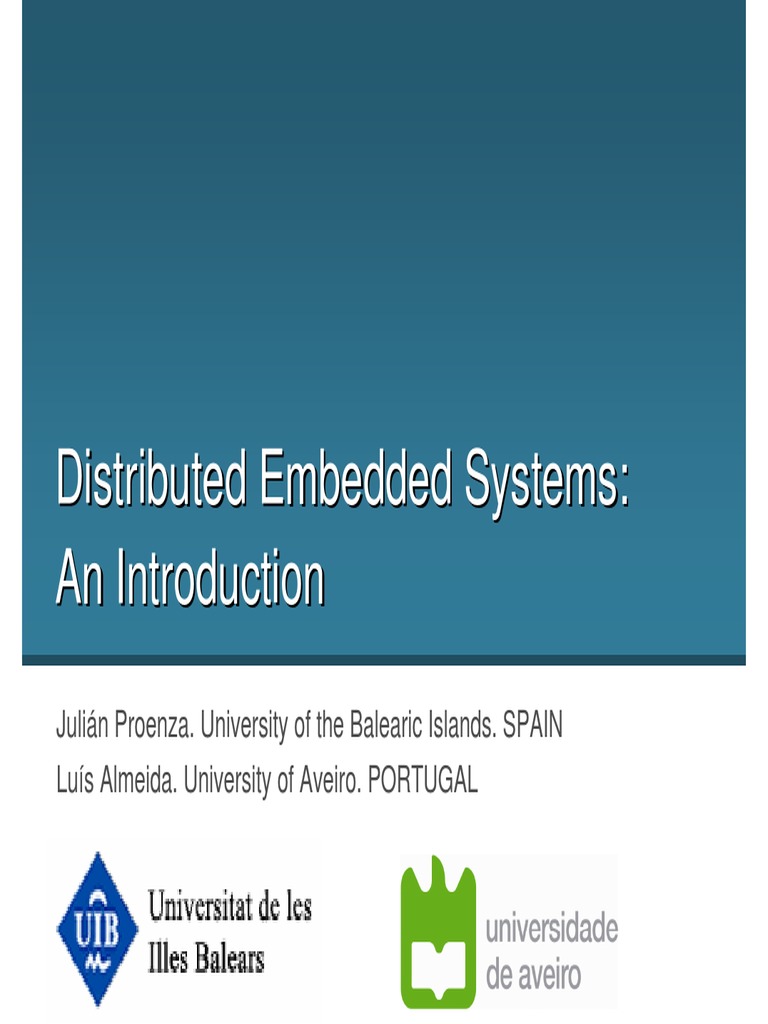 Distributed Embedded Systems Distributed PDF | PDF | Osi Model ...