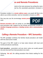 Procedures and Remote Procedures: Procedure Call