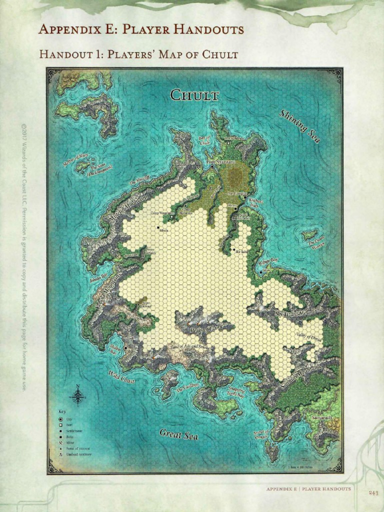 Players' Map of Chult Handout | PDF