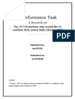Performance Task: A Research On
