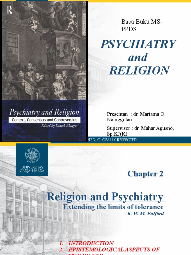 Psychiatry and Religion PDF Psychiatry Psychotherapy