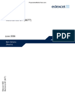 June 2006 MS - M1 Edexcel