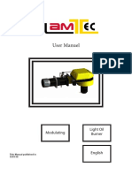 User Manuel: Light Oil Burner Modulating