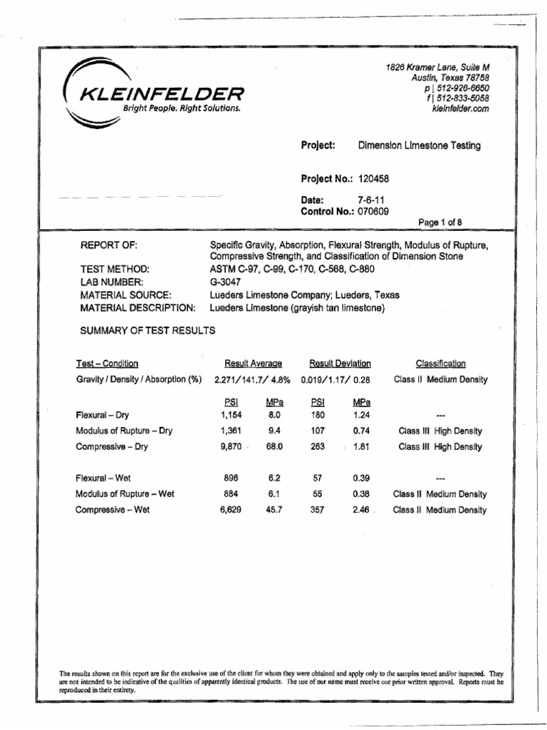 Stone Tests PDF | PDF