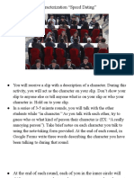 Characterization Speed Dating Slideshow