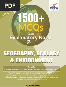 GEOGRAPHY ECOLOGY 1500 MCQs With Explanatory Notes