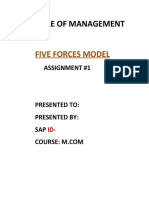 Five Forces Model Assignment-1