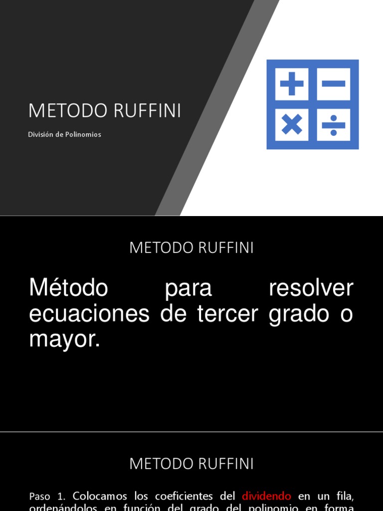Metodo Ruffini | PDF
