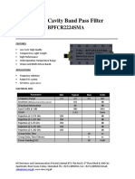 Band Pass Filter Bpfcr2224sma