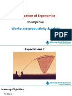 Application of Ergonomics To Improve Productivity & Safety - Overview - Awareness Session