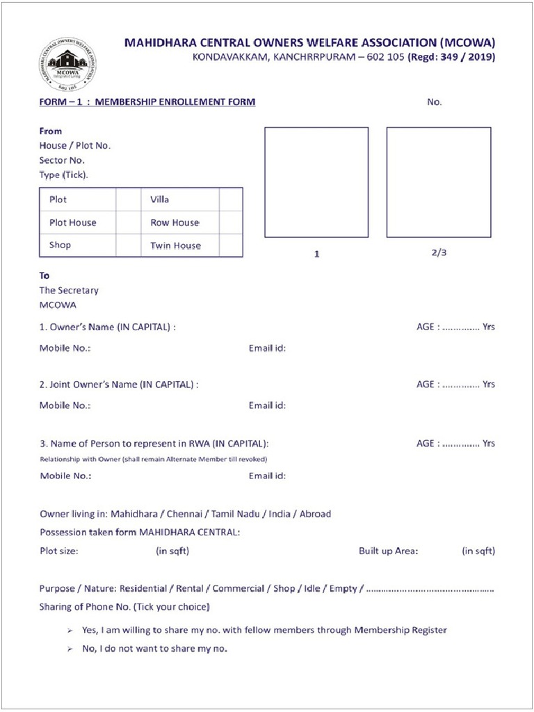 Registration Form | PDF