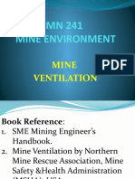 Mine Ventilation Fundamentals