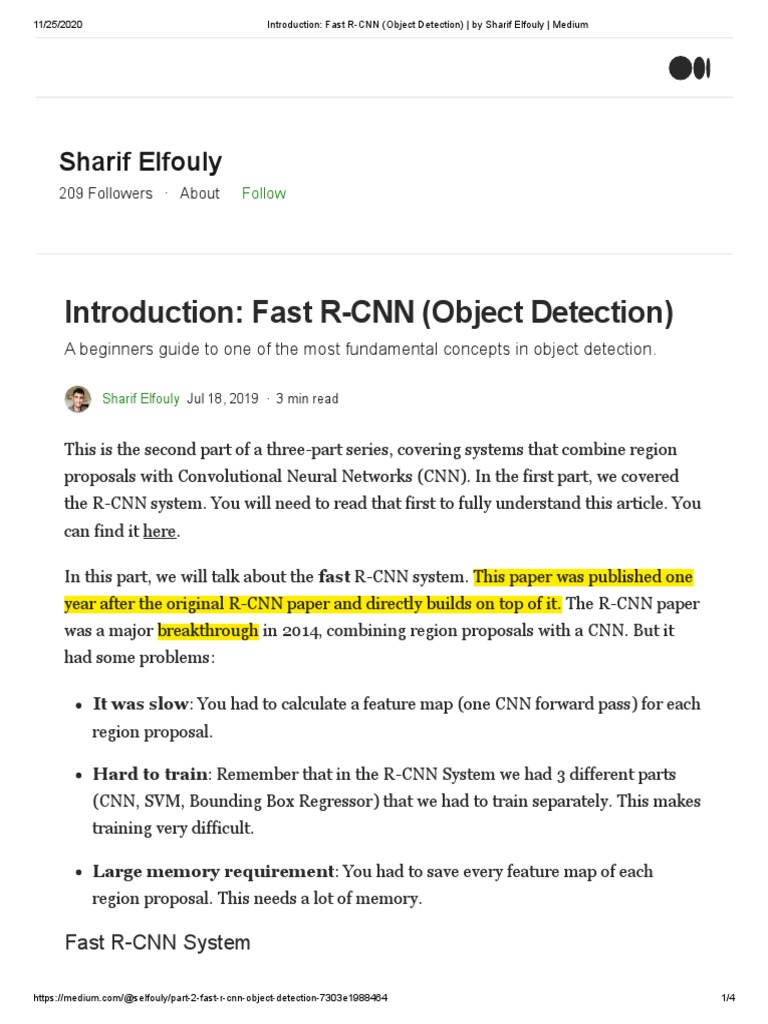 Introduction - Fast R-CNN (Object Detection) - by Sharif Elfouly ...