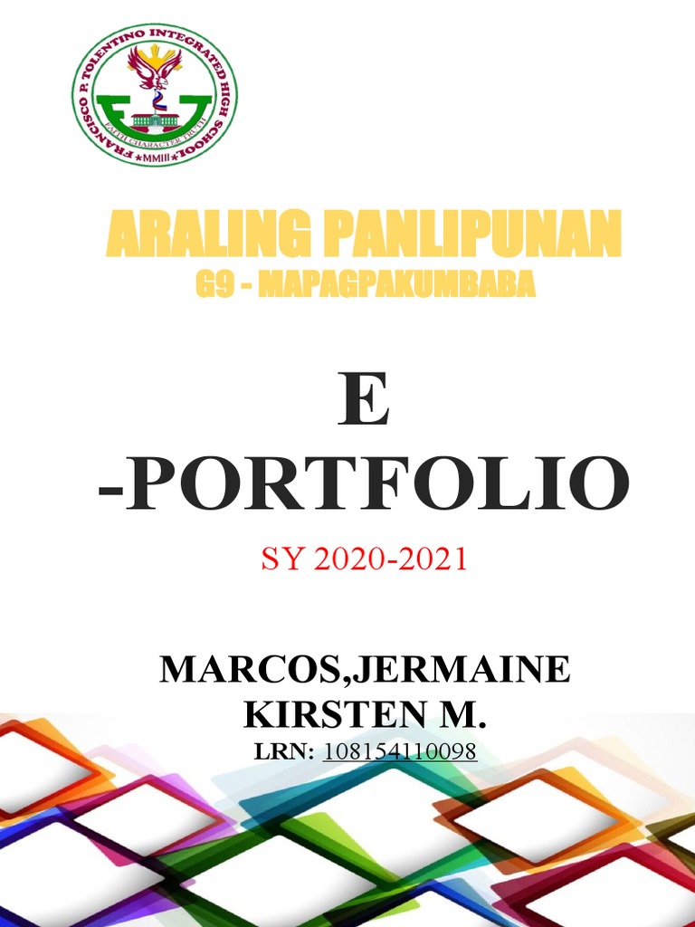 Araling Panlipunan Grade 9 Portfolio | PDF