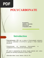 Polycarbonate: Presented By:-Shimul Chakma 2K19/PTE/05 10 September 2020