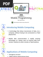 Mobile Programming: Engr. Waqar Ahmed