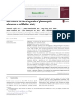 MRI Criteria For The Diagnosis of Pleomorphic Adenoma: A Validation Study