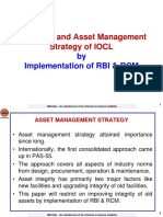Reliability and Asset Management Strategy of IOCL: by Implementation of RBI & RCM