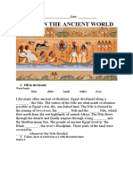 Egypt in The Ancient World Worksheet