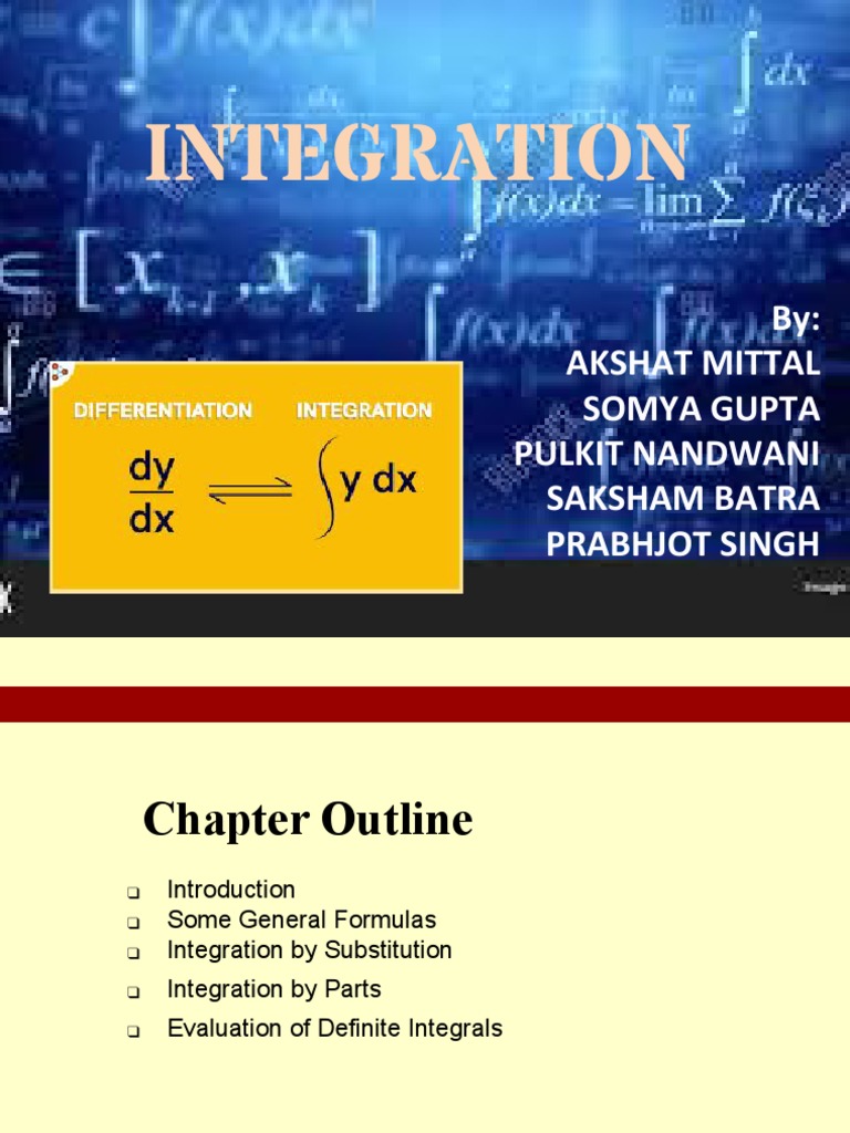 Presentation On Integration PDF | PDF | Integral | Calculus