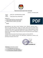 Surat Pleno DPHP Pilkada 2020