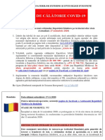 Informaţii actualizate privind accesul cetăţenilor Republicii Moldova pe teritoriul altor state