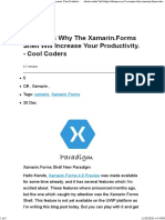 5 Reasons Why The Xamarin - Forms Shell Will Increase Your Productivity. - Cool Coders