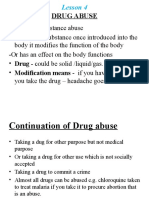 Drug Abuse Lesson Explains Effects and Dependence