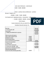 Solution Income Statment Part 1 Revision PDF